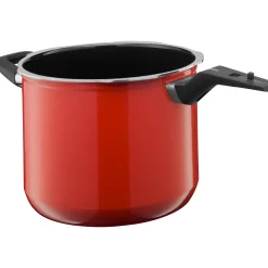 Schnellkochtöpfe|Induktionstöpfe|WMF Fusiontec Perfect Premium Schnellkochtopf, 22 cm, 6,5 l Red