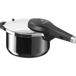 Schnellkochtöpfe|Induktionstöpfe|WMF Fusiontec Perfect Premium Schnellkochtopf, 22 cm, 4,5 Liter, Black