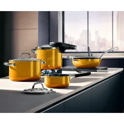 Schnellkochtöpfe|Induktionstöpfe|WMF Fusiontec Perfect Premium Schnellkochtopf, 22 cm, 4,5 l Yellow