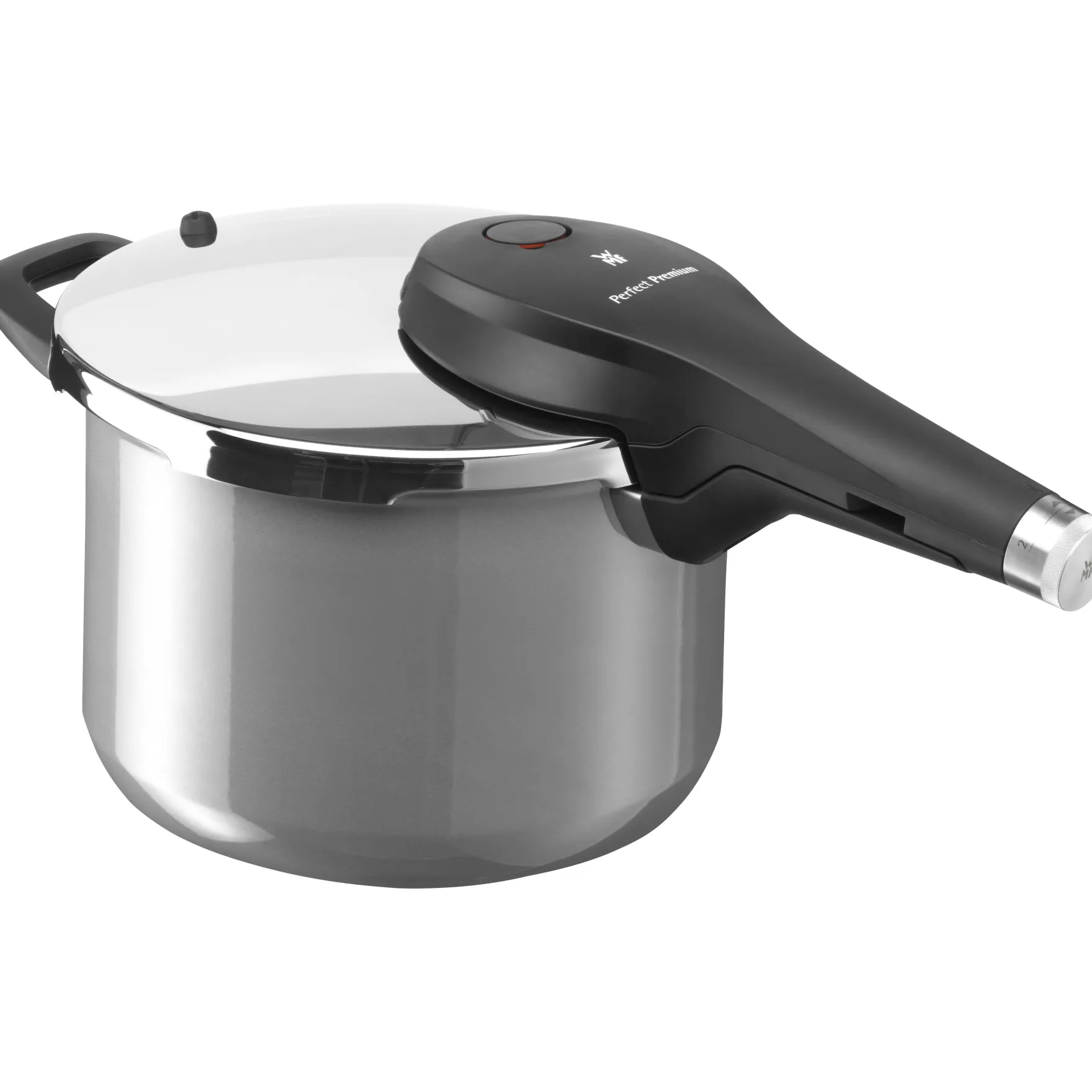 Schnellkochtöpfe|Induktionstöpfe|WMF Fusiontec Perfect Premium Schnellkochtopf, 22 cm, 6,5 Liter, Platinum