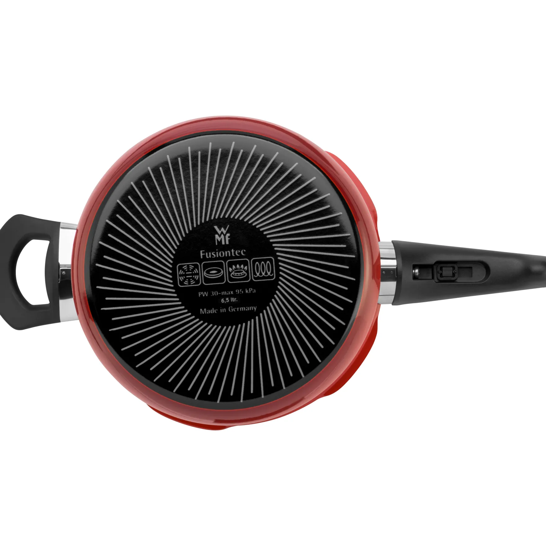 Schnellkochtöpfe|WMF Fusiontec Perfect Schnellkochtopf, 22 cm, 6,5 l Red