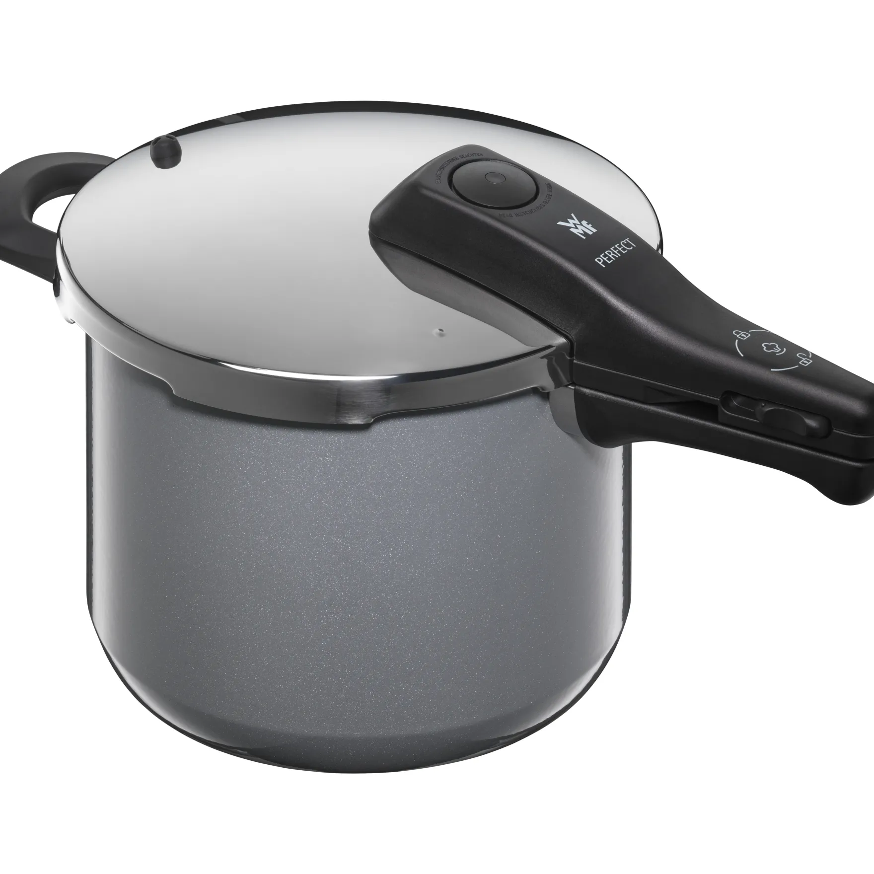 Schnellkochtöpfe|Induktionstöpfe|WMF Fusiontec Perfect Schnellkochtopf, 22 cm, 6,5 l, Platinum