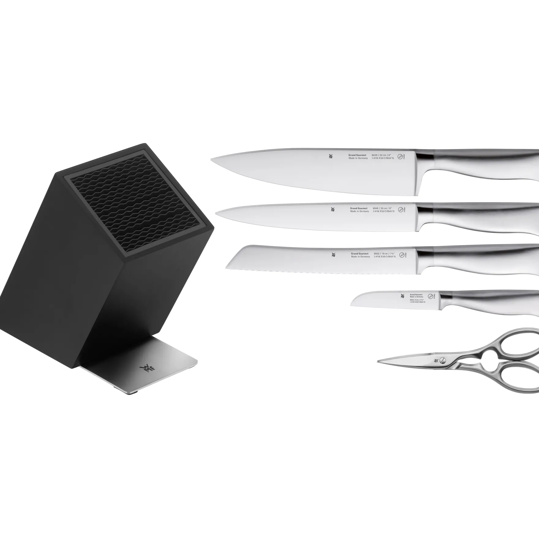 Messerblöcke|Messersets|WMF Grand Gourmet Messer-Vorteils-Set* mit FlexTec Messerblock, 6-teilig