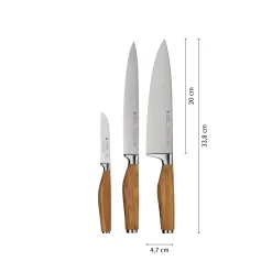 Messersets|WMF Grand Wood Messer-Set, 3-teilig