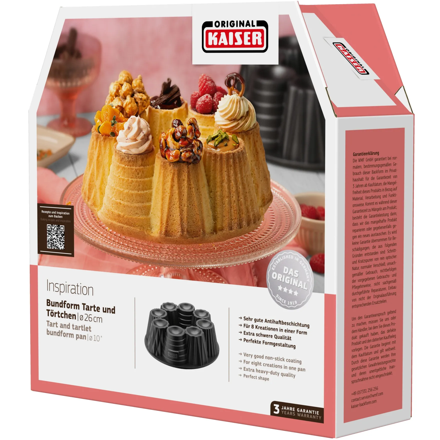 Backformen|WMF KAISER Inspiration Bundform Tartes und Törtchen, 26 cm