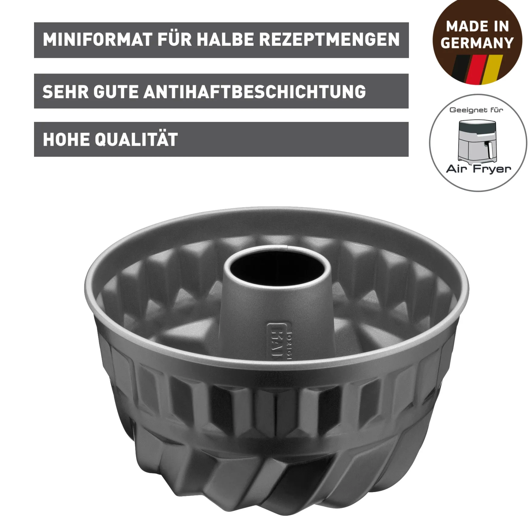 Backformen|WMF KAISER Inspiration Mini Bundform, 16 cm