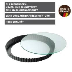 Backformen|WMF KAISER Inspiration Tarte- & Quicheform mit Glashebeboden, 28 cm