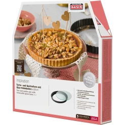 Backformen|WMF KAISER Inspiration Tarte- & Quicheform mit Glashebeboden, 28 cm