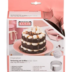 Backutensilien|WMF KAISER Inspiration Tortenring mit Griffen, 9 cm hoch