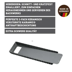 Backformen|WMF KAISER La Forme Plus Tarte- und Quicheform mit Hebeboden, rechteckig, 35 x 13 cm