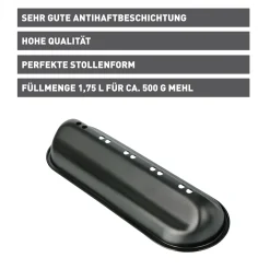 Backformen|WMF KAISER X-mas Stollenbackhaube, 39,5 x 14 x 8 cm