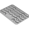 Backbleche|WMF KAISER X-mas Vanillekipferl Backblech, 42 x 29 cm