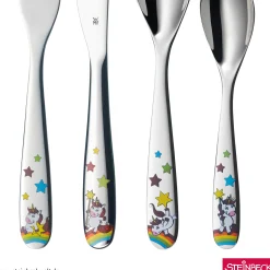 Besteck-Sets|Kinderbestecke|WMF Kinderbesteck-Set Einhorn, 4-teilig