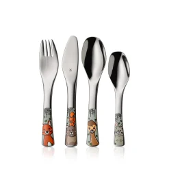 Kinderbestecke|Besteck-Sets|WMF Kinderbesteck-Set Waldfreunde, 4-teilig