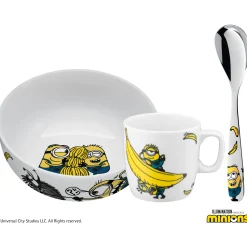 Kindergeschirr|Geschirr-Sets|WMF Kinder-Frühstücks-Set Minions®, 3-teilig