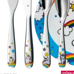 Teller|Kindergeschirr|WMF Kindergeschirr-Set Einhorn, 6-teilig