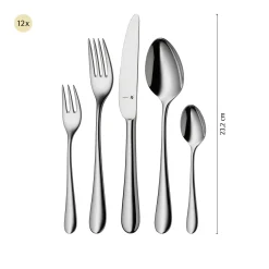 Besteck-Sets|WMF Merit Besteck-Set, 66-teilig, Cromargan protect®