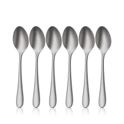 Löffel|WMF Merit Espressolöffel-Set, 6 Stück, Cromargan protect®, sandgestrahlt