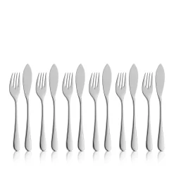 Besteck-Sets|WMF Merit Fischbesteck-Set, 12-teilig, Cromargan protect®