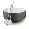 Schüsseln|Servierbestecke|WMF Moto Salat-Set, 3-teilig, lavagrau