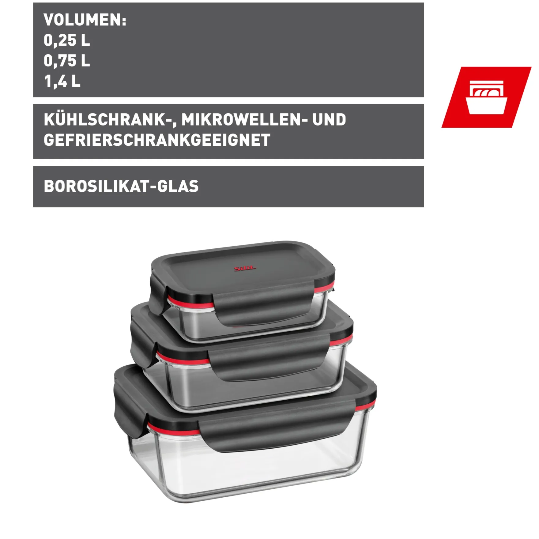 Vorratsdosen|WMF Multifunktionsschalen-Set, 3-teilig Storio