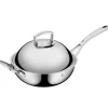Woks|Pfannen Mit Deckel|WMF Multiply Wok mit Edelstahldeckel, 28 cm