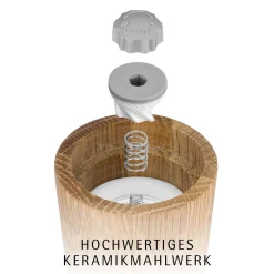 Salz- & Pfeffermühlen|Gewürzmühlen|WMF Nature Gewürzmühlen-Set, 2-teilig