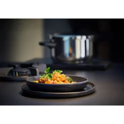 Schnellkochtöpfe|Induktionstöpfe|WMF Perfect One Pot Schnellkochtopf mit Dampfgareinsatz, 22 cm, 6,5 Liter
