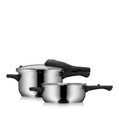 Schnellkochtöpfe|Induktionstöpfe|WMF Perfect One Pot Schnellkochtopf-Set, 22 cm, 4,5 und 3,0 Liter