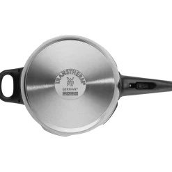 Schnellkochtöpfe|Induktionstöpfe|WMF Perfect One Pot Schnellkochtopf-Set, 22 cm, 3 & 4,5 L, stapelbar, mit Dämpfeinsatz