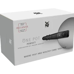 Schnellkochtöpfe|Induktionstöpfe|WMF Perfect One Pot Schnellkochtopf-Set, 22 cm, 3 & 4,5 L, stapelbar, mit Dämpfeinsatz
