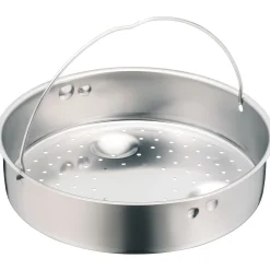 Schnellkochtöpfe|Induktionstöpfe|WMF Perfect Plus One Pot Schnellkochtopf mit Dampfgareinsatz, 22 cm, 6,5 Liter
