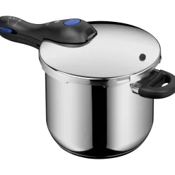 Schnellkochtöpfe|Induktionstöpfe|WMF Perfect Plus One Pot Schnellkochtopf mit Dampfgareinsatz, 22 cm, 6,5 Liter