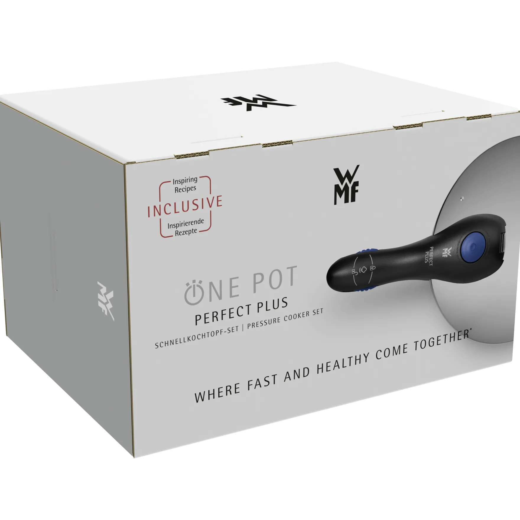 Schnellkochtöpfe|Topfsets|WMF Perfect Plus One Pot Schnellkochtopf-Set, 22 cm, 6,5 und 3,0 Liter