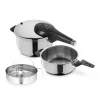 Schnellkochtöpfe|Induktionstöpfe|WMF Perfect Premium One Pot Schnellkochtopf-Set mit Dampfgareinsatz, 22 cm, 4,5 und 3,0 Liter