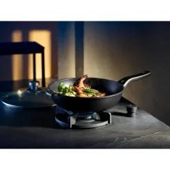 Woks|Pfannen Mit Deckel|WMF PermaDur Premium Wok mit Glasdeckel, 30 cm