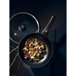 Woks|Pfannen Mit Deckel|WMF PermaDur Premium Wok mit Glasdeckel, 30 cm