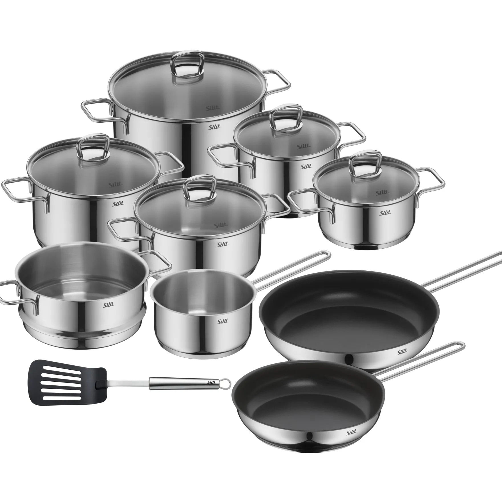 Topfsets|WMF Silit Alicante Kochgeschirr-Set, 10-teilig
