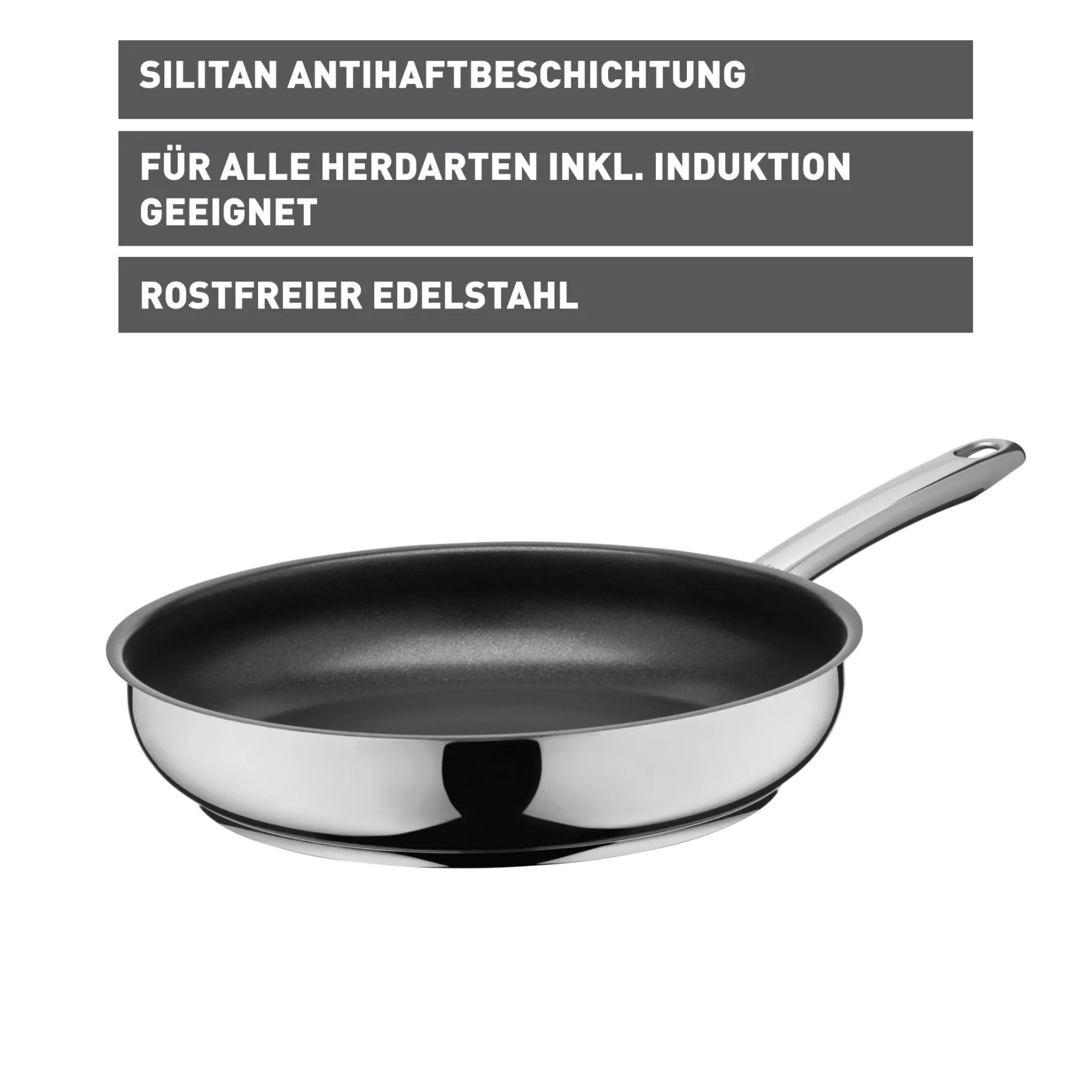Induktionspfannen|Bratpfannen|WMF Silit Calabria Stielpfanne, 28 cm
