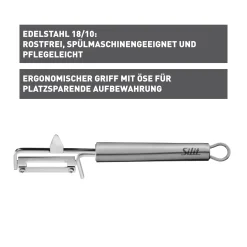 Küchenutensilien|Weitere Küchenmesser|WMF Silit Classic Line Gemüseschäler, 19 cm