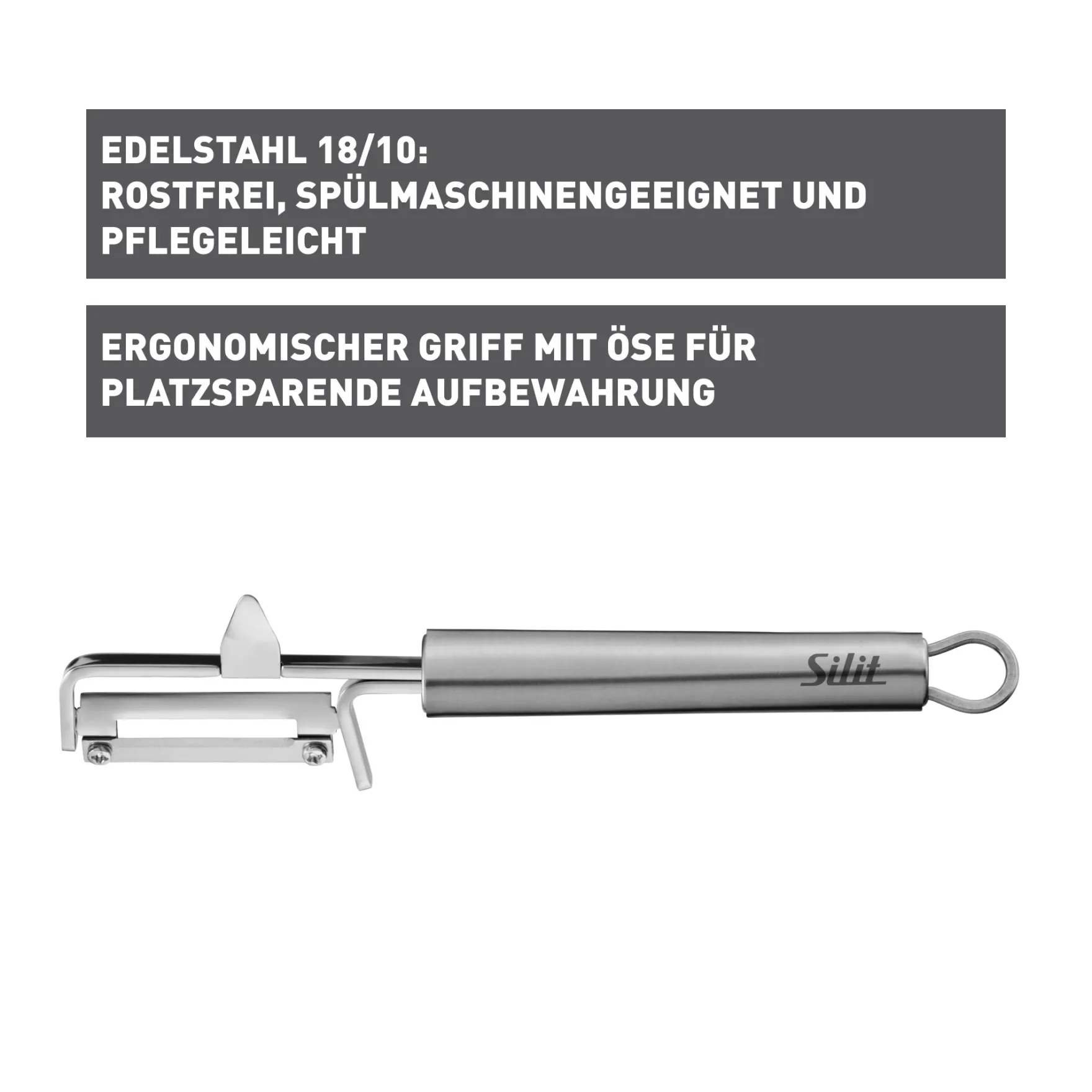 Küchenutensilien|Weitere Küchenmesser|WMF Silit Classic Line Gemüseschäler, 19 cm