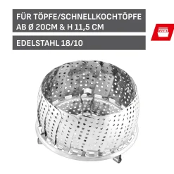Zubehör Töpfe|WMF Silit Dämpfkorb, 18,5 cm