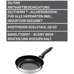 Induktionspfannen|Bratpfannen|WMF Silit Domus Stielpfanne, 24 cm