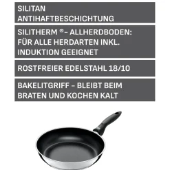 Induktionspfannen|Bratpfannen|WMF Silit Domus Stielpfanne, 28 cm