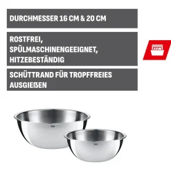Schüsseln|WMF Silit Küchenschüssel-Set, 2-teilig