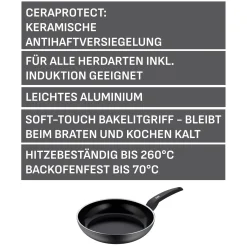 Induktionspfannen|Bratpfannen|WMF Silit Messino Stielpfanne, 28 cm