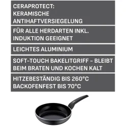 Induktionspfannen|Bratpfannen|WMF Silit Messino Stielpfanne, 24 cm