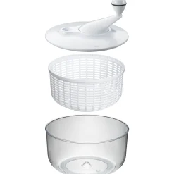 Schüsseln|WMF Silit Salatschleuder, Weiß
