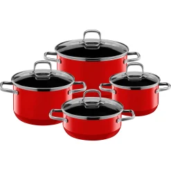 Topfsets|WMF Silit Silargan® Elegance Topf-Set, 4-teilig, Red
