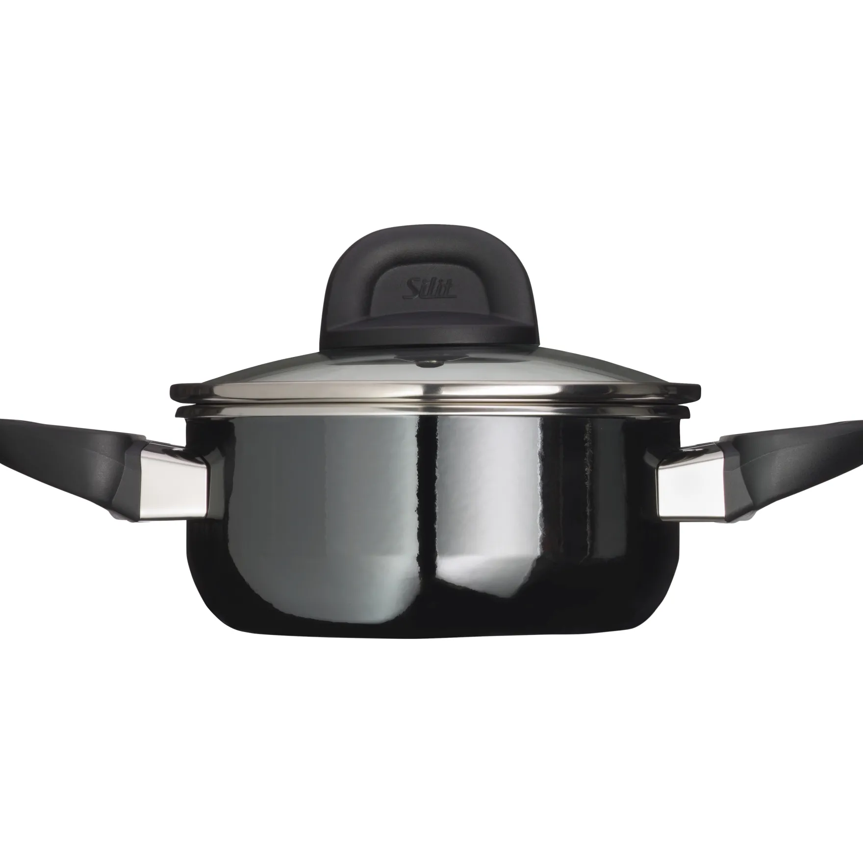 Bratentöpfe|WMF Silit Silargan® Modesto Bratentopf mit Deckel, 16 cm, Black